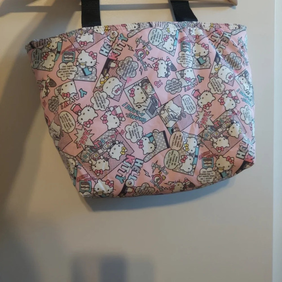 Sanrio Hello Kitty All Over Print Tote Travel Bag Purse Cartoon Colorful anime - Picture 5 of 8